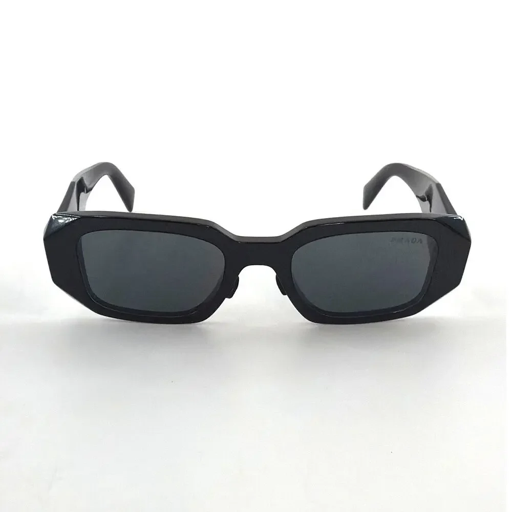 Prada Black Slate Gray Lenses Symbole Sunglasses